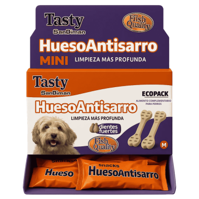 Hueso AntiSarro Tasty 30g | Snack Dental para Perros con Sabor y Salud