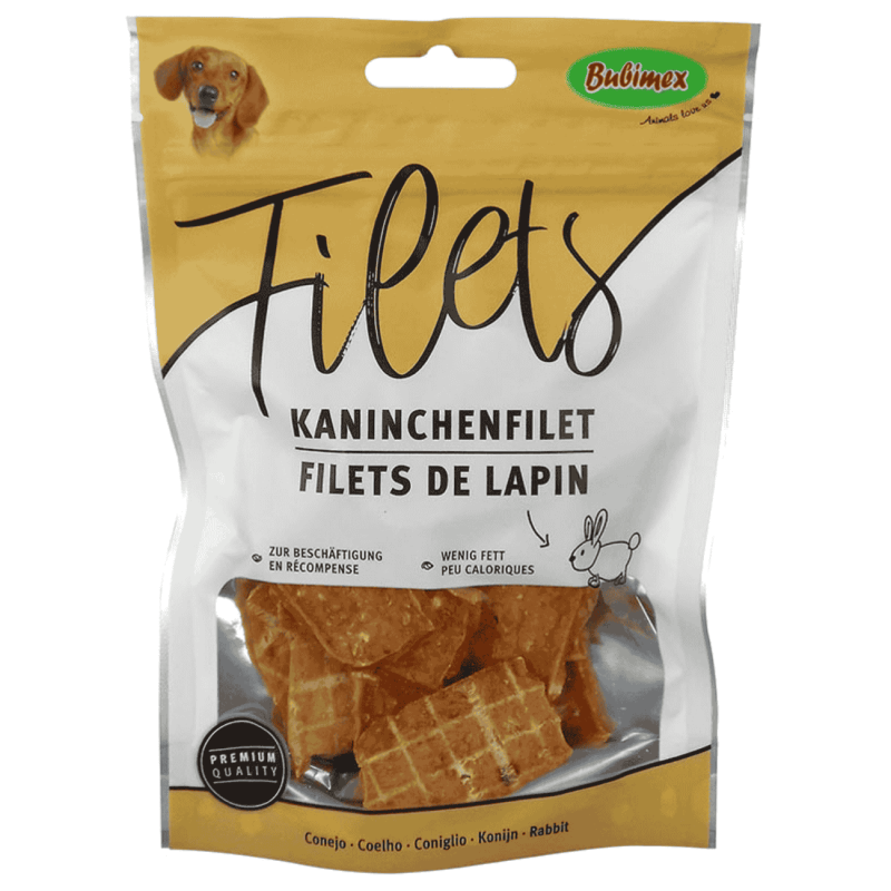 Bubimex Filets Tiras de Conejo para Perros 100g – Snack Natural Bajo en Grasa