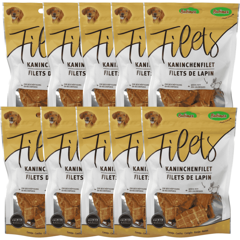 Bubimex Filets Tiras de Conejo para Perros 100g – Snack Natural Bajo en Grasa