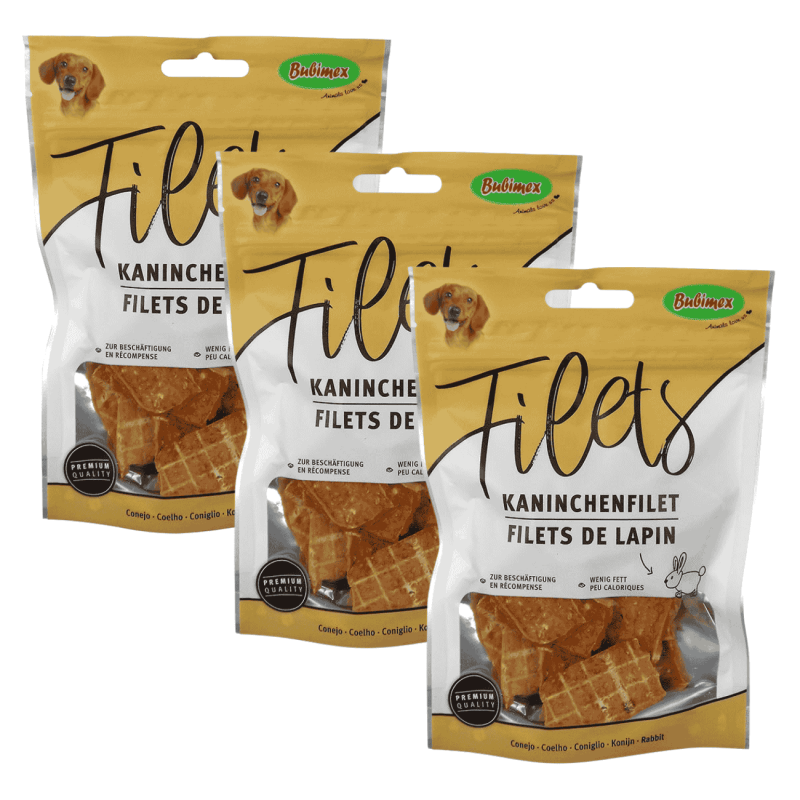 Bubimex Filets Tiras de Conejo para Perros 100g – Snack Natural Bajo en Grasa