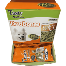 Huesos Tasty Duo Cordero y Arroz 60g | Snack Saludable para Perros