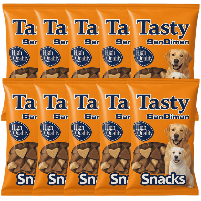 Huesos Tasty Duo Cordero y Arroz 60g | Snack Saludable para Perros