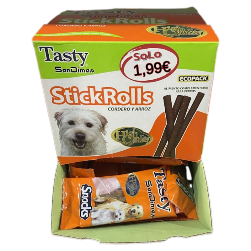 Snack de Cordero para Perros – Tasty StickRolls 60gr
