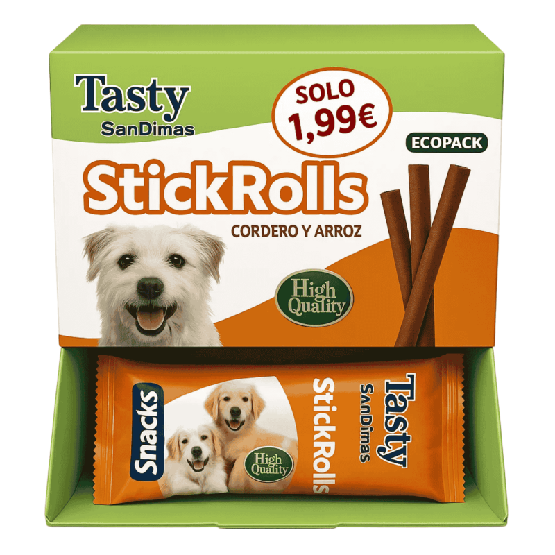 Snack de Cordero para Perros – Tasty StickRolls 60gr