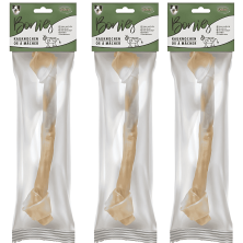 Hueso Anudado Grande Bubimex 38 cm – Masticable Natural