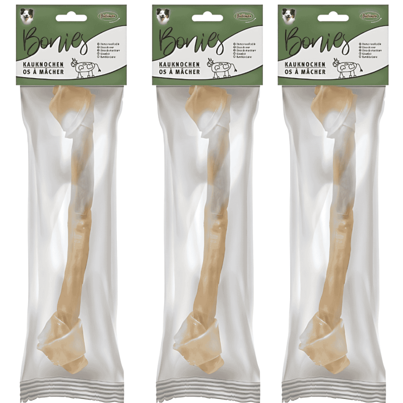 Hueso Anudado Grande Bubimex 38 cm – Masticable Natural