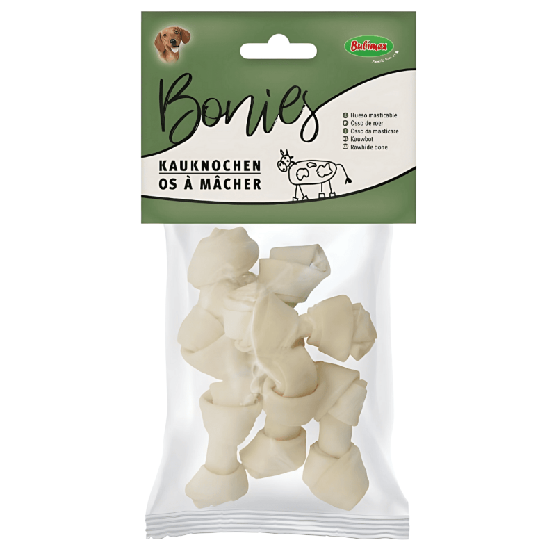 Hueso Anudado Bubimex 7 cm x6 – Perros Pequeños Snack Natural