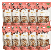 Bubimex Softies Fitness de Pollo para Perros – Snack Ligero y Saludable 8 uds (120g)