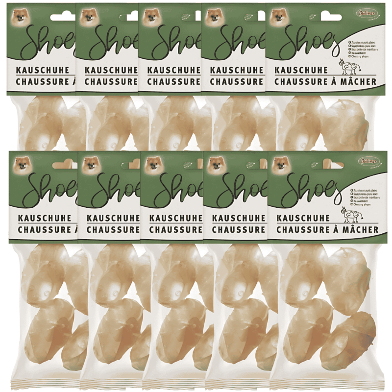 Zapato Masticable Ternera x4 Bubimex – Snack Natural Perros
