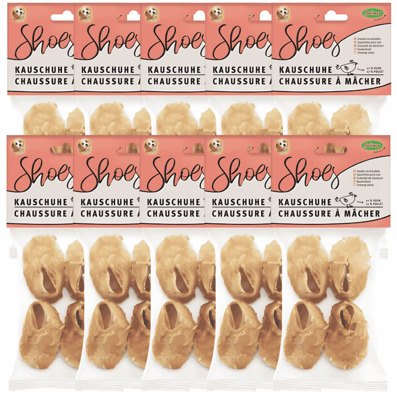 Zapato Masticable Pollo x4 Bubimex 60 gr – Snack Natural Perros