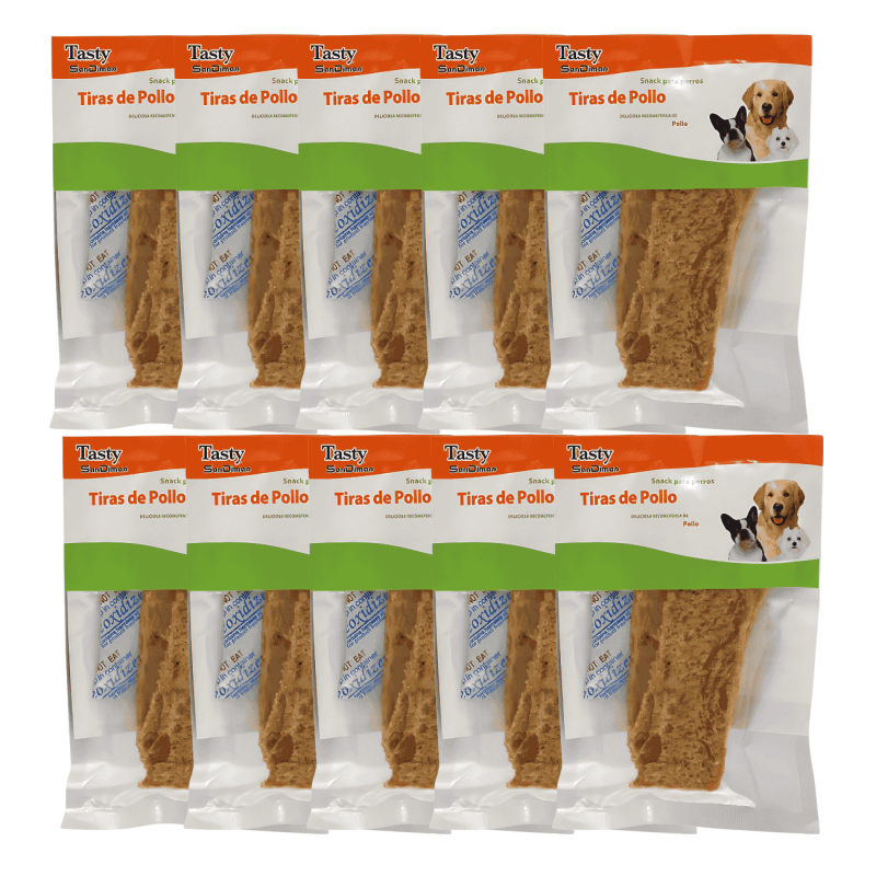Natural Meat Tiras de Pollo Mister Dog 50g – Snack Natural Rico en Proteínas para Perros
