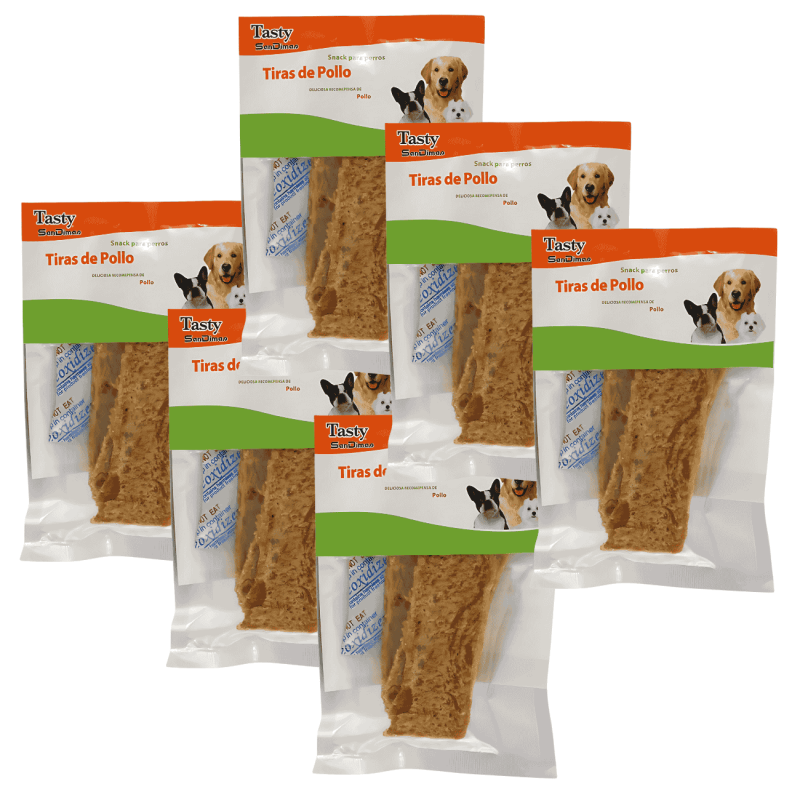 Natural Meat Tiras de Pollo Mister Dog 50g – Snack Natural Rico en Proteínas para Perros