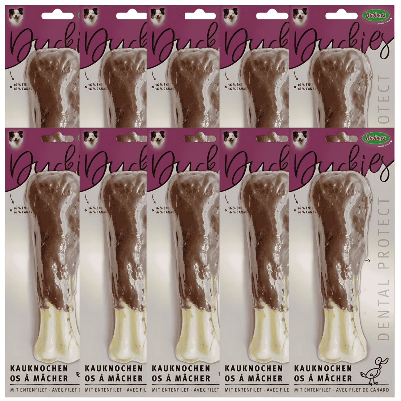 Bubimex Hueso Duo Masticable de Pato para Perros – Snack Duradero 140 g