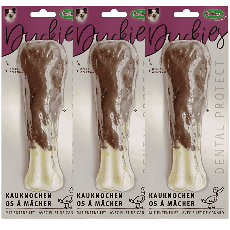 Bubimex Hueso Duo Masticable de Pato para Perros – Snack Duradero 140 g