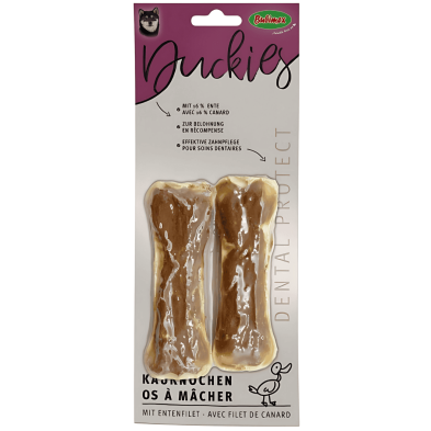Bubimex Duckies Pato 2x90 g – Huesos Masticables Naturales