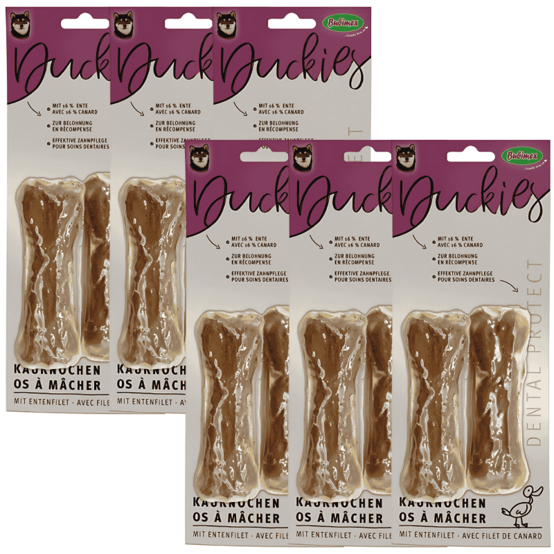 Bubimex Duckies Pato 2x90 g – Huesos Masticables Naturales