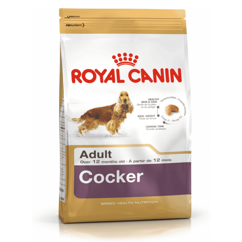 Royal Canin Cocker Adult – Pienso para Cocker Spaniel Adulto | Salud Cardiaca, Piel y Peso Ideal