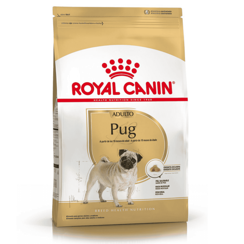 Royal Canin Pug Adult | Pienso Específico para Perros Pug a Partir de los 10 Meses