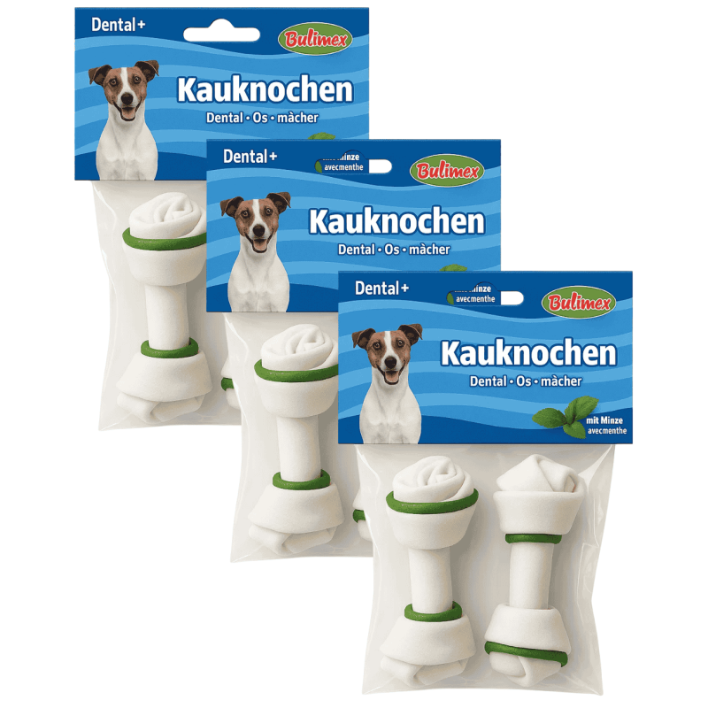 Bubimex Hueso Anudado de Menta | Snack Dental para Perros 11 cm