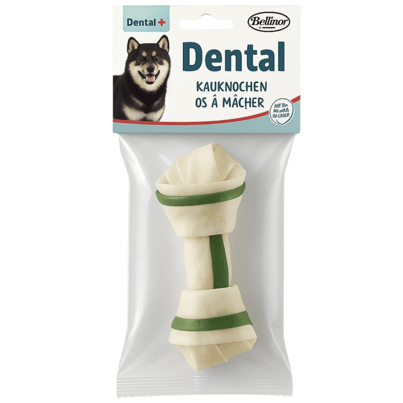 Bubimex Hueso de Menta 17 cm | Snack Dental Natural para Perros Grandes – 120 g