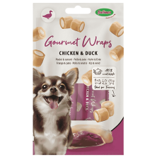 Bubimex Gourmet Wraps Pollo y Pato | Snack Natural y Proteico para Perros – 3x30 g