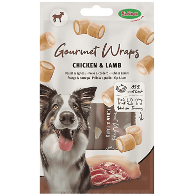 Bubimex Gourmet Wraps Pollo y Cordero | Snack Natural y Proteico para Perros – 90 g
