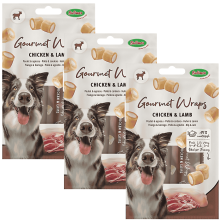 Bubimex Gourmet Wraps Pollo y Cordero para Perros | 90 g (3x30 g)