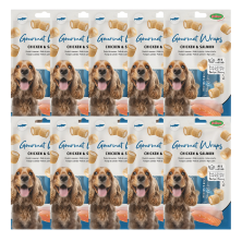 Bubimex Gourmet Wraps de Pollo y Salmón 90g – Snack Natural para Perros | Alto en Proteína y Fácil Digestión