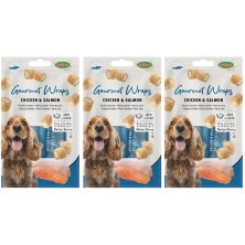 Bubimex Gourmet Wraps de Pollo y Salmón 90g – Snack Natural para Perros | Alto en Proteína y Fácil Digestión