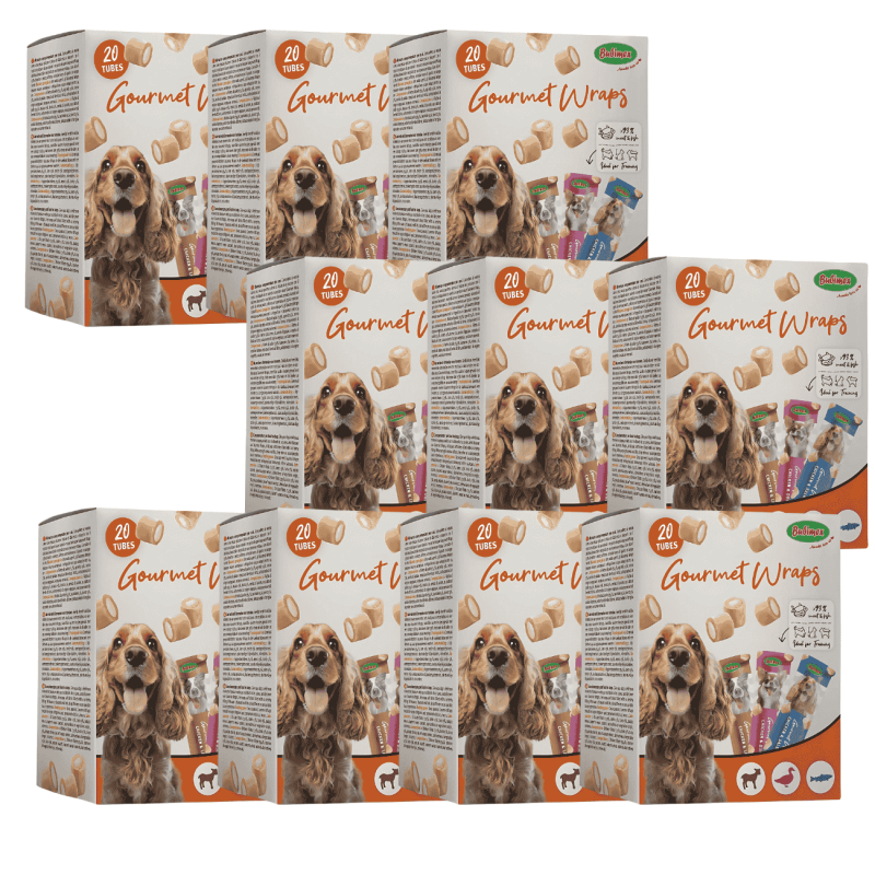 Bubimex MultiPack Gourmet Wraps 200g – Pack Variado de Snacks Naturales para Perros | Pollo, Cordero y Salmón