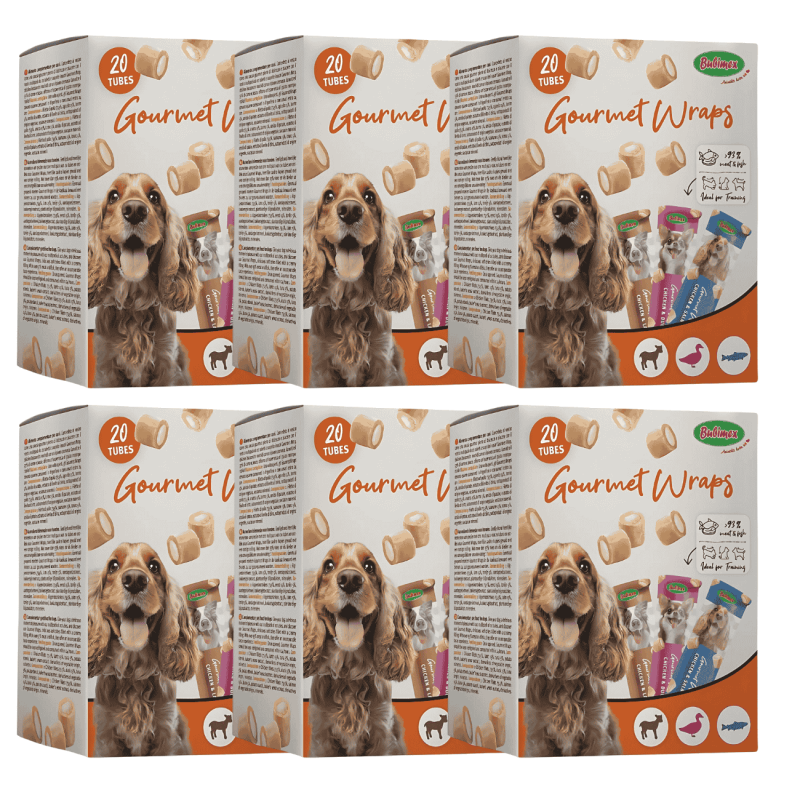 Bubimex MultiPack Gourmet Wraps 200g – Pack Variado de Snacks Naturales para Perros | Pollo, Cordero y Salmón