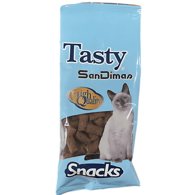 Tasty Snacks Rellenitos Crunch Salmón | Delicioso Snack Semihúmedo para Gatos – 50 g