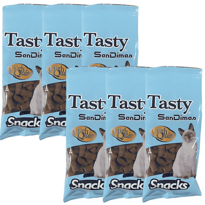 Tasty Snacks Rellenitos Crunch Pollo y Malta | Delicioso Snack Semihúmedo para Gatos – 50 g