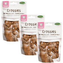 Bubimex Crossies con Malta | Snack Antibolas de Pelo para Gatos – 50 g