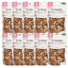 Bubimex Crossies con Malta | Snack Antibolas de Pelo para Gatos – 50 g