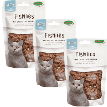 Bubimex Fishlies con Salmón | Snack Natural para Gatos – 50 g