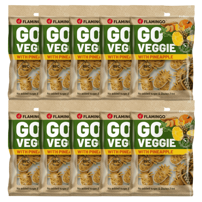 Golosina Veggie Piña de Flamingo | Snack Natural Bajo en Calorías