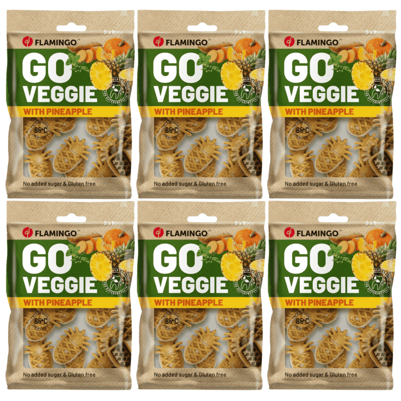 Golosina Veggie Piña de Flamingo | Snack Natural Bajo en Calorías