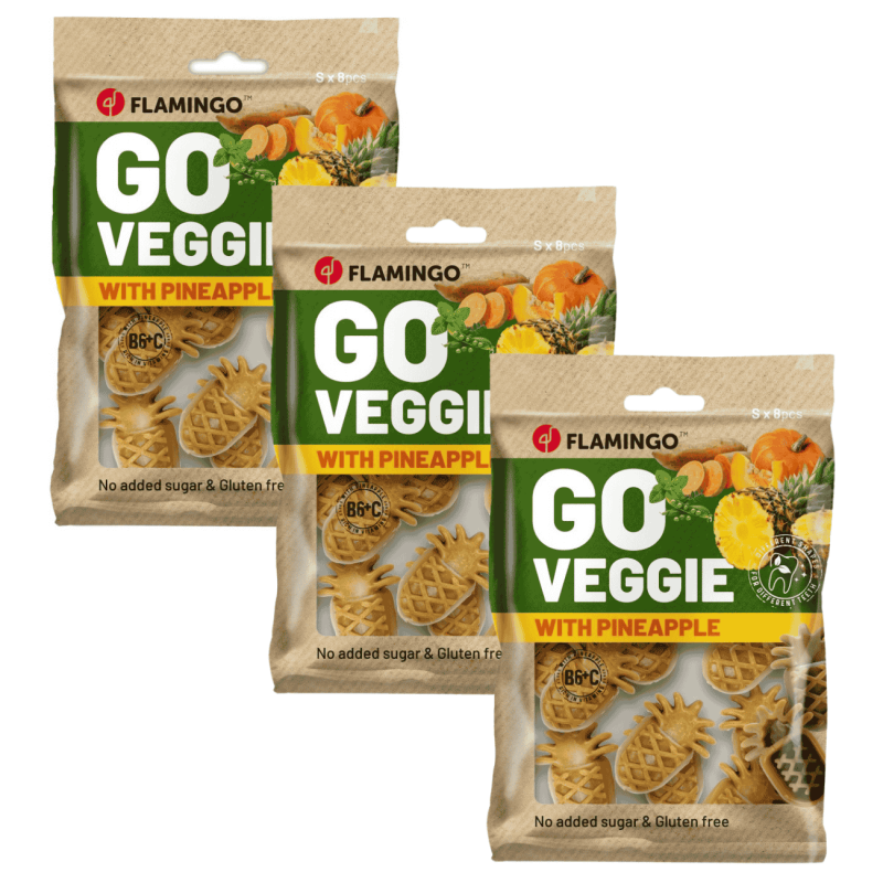 Golosina Veggie Piña de Flamingo | Snack Natural Bajo en Calorías