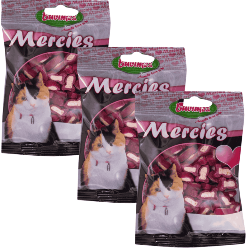 Bubimex Mercies con Salmón | Snack Natural y Saludable para Gatos – 100 g