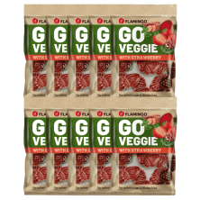 Golosina Veggie de Fresa Flamingo para Perros | 120 g