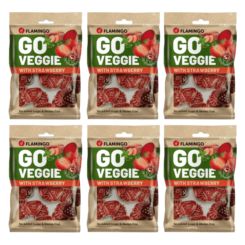 Golosina Veggie de Fresa Flamingo para Perros | 120 g