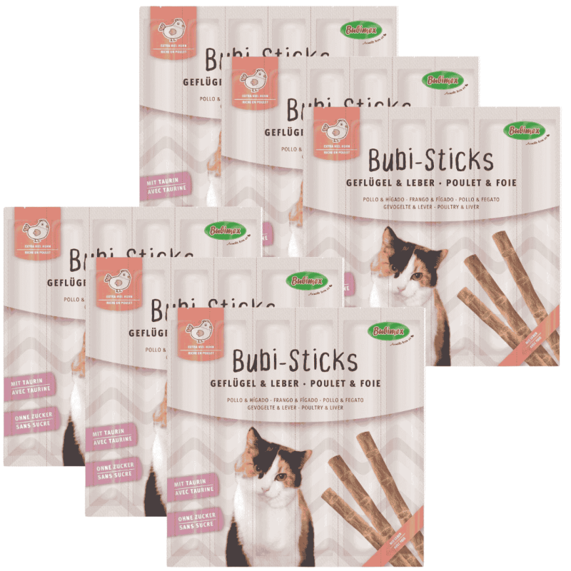 Bubimex Bubi Sticks de Pollo y Hígado para Gatos | 30 g