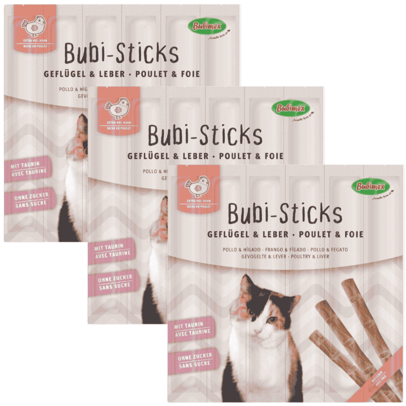Bubimex Bubi Sticks de Pollo y Hígado para Gatos | 30 g