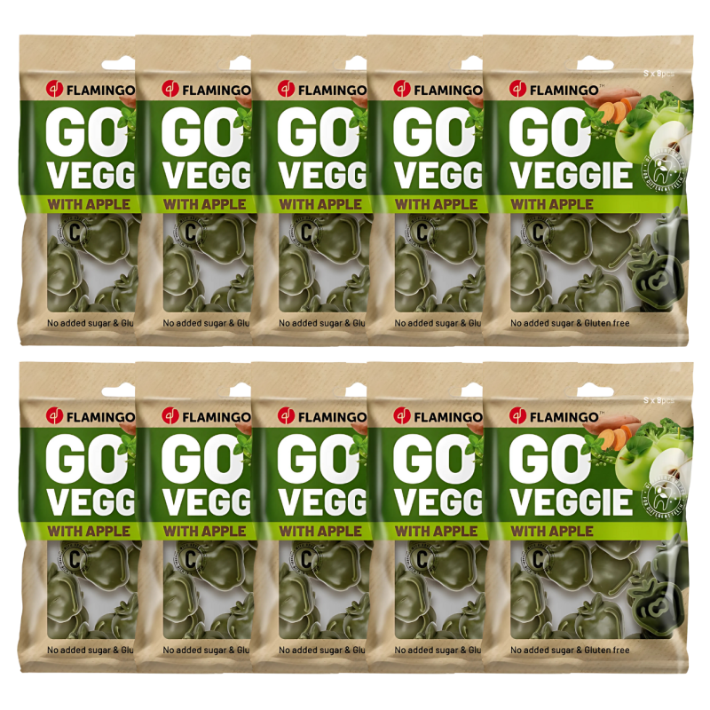 Golosina Veggie de Manzana Flamingo para Perros | 120 g