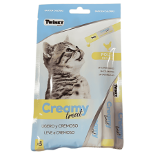Twinky Creamy Treat Pollo | Snack Cremoso para Gatos – 5x15 g