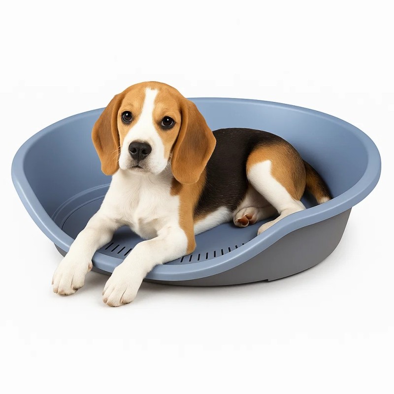 Cama de Plástico Letti Nº3 para Mascotas – 80 x 60 x 25 cm