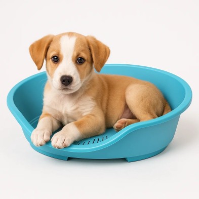 Cama de Plástico Letti Nº2 para Mascotas – 60 x 40 x 20 cm