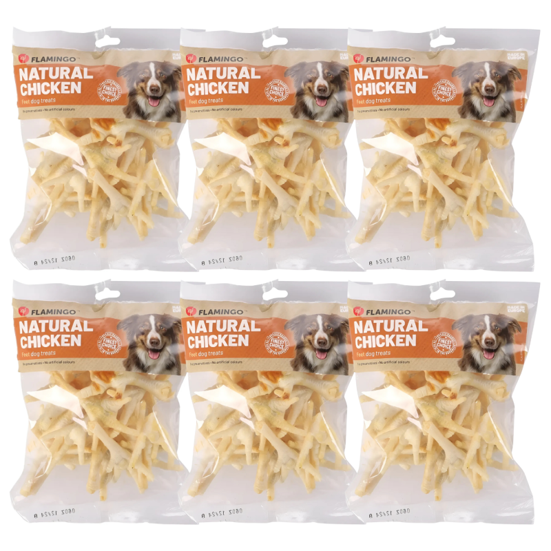 Patas de Pollo Naturales Flamingo para Perros | 200 g