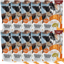 DUVO Palito Piel de Res con Pollo para Perros | 12,5 cm (100 gr)